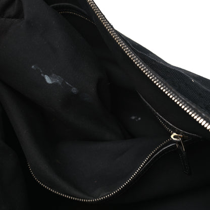 Gucci Monogram Web Studded Pelham Shoulder Bag Black 7 of 13