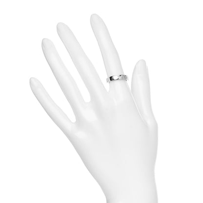 Cartier 18K White Gold 4mm Happy Birthday Band Ring 49 5 2 of 4