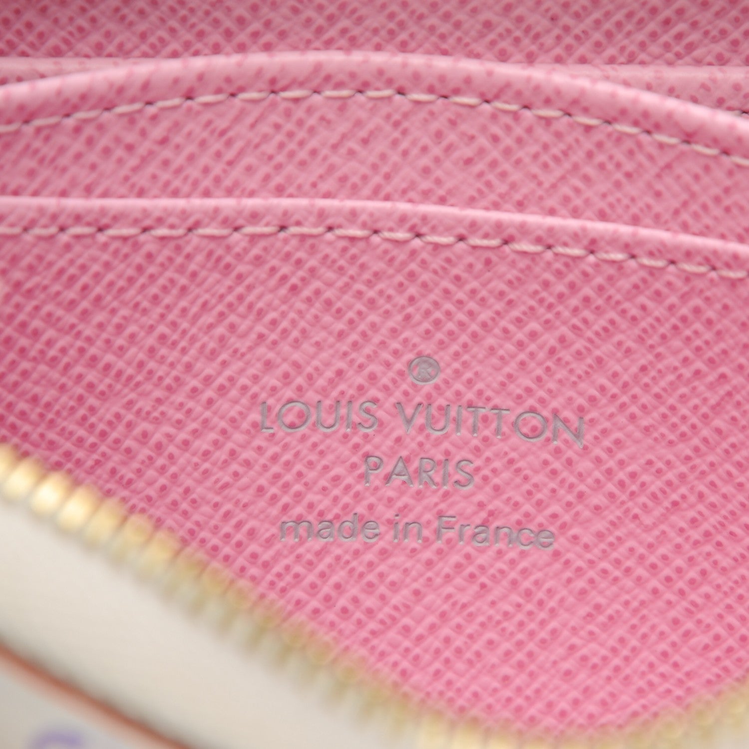 Louis Vuitton Monogram Multicolor Zippy Coin Purse Wallet White Litchi 6 of 7