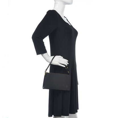 Louis Vuitton Epi Pochette Accessories 24 Black 2 of 10