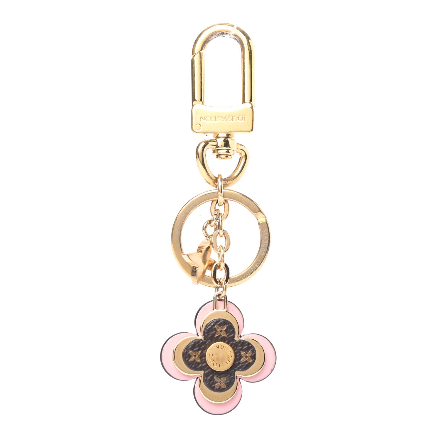 Louis Vuitton Monogram Blooming Flowers BB Bag Charm Key Holder Pink 1 of 4