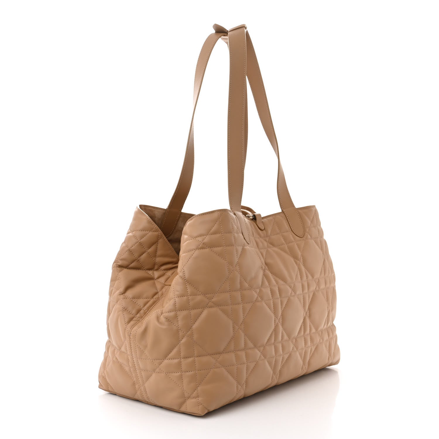 Christian Dior Calfskin Macrocannage Large Toujours Tan 4 of 10