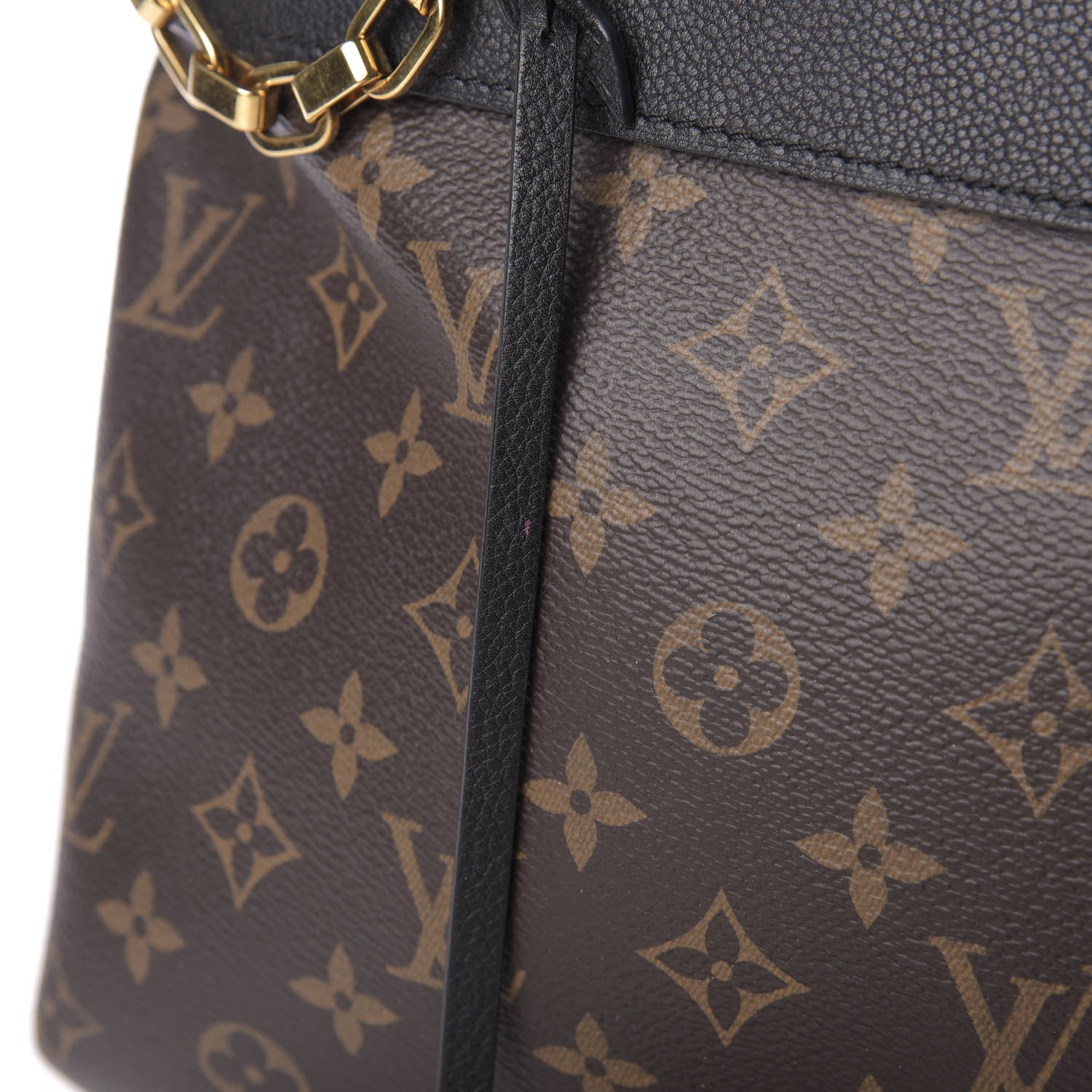 Louis Vuitton Monogram Pallas Shopper Black 10 of 10