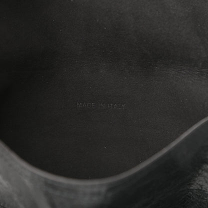 Christian Dior Crinkled Lambskin 135mm Saddle Belt Black 7 of 11