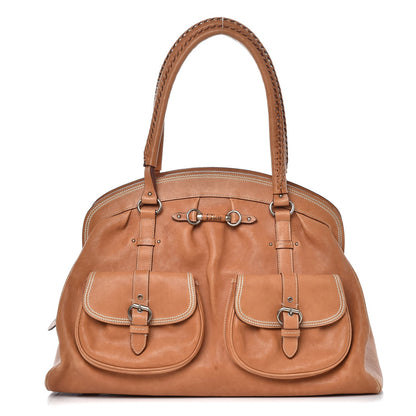 Christian Dior Calfskin Saddle Bowler Tan 1 of 17