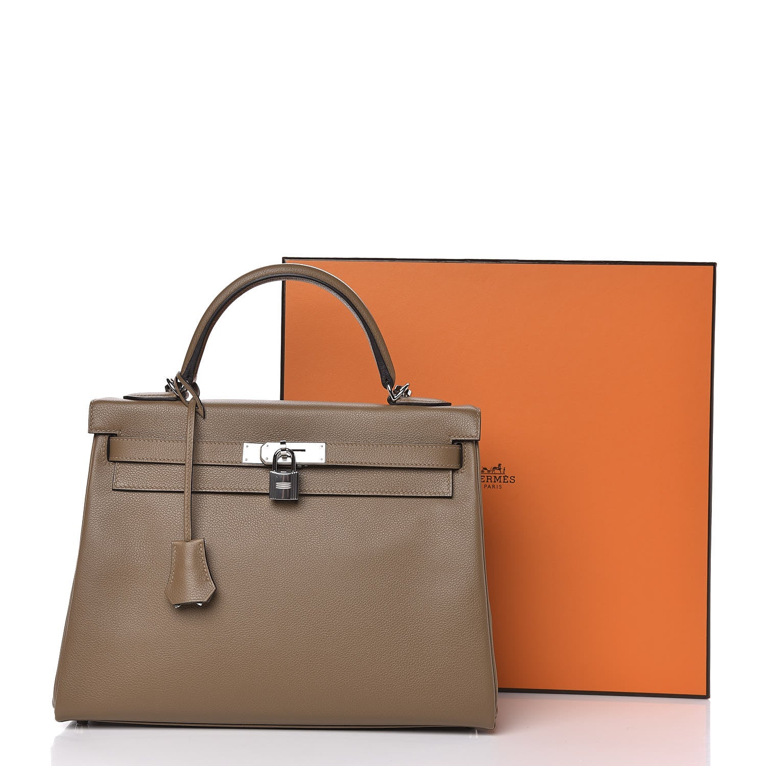 Hermes Evercolor Kelly Retourne 32 Beige De Weimar 40 of 40