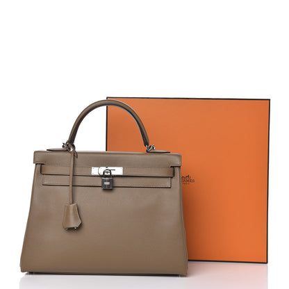 Hermes Evercolor Kelly Retourne 32 Beige De Weimar 40 of 40