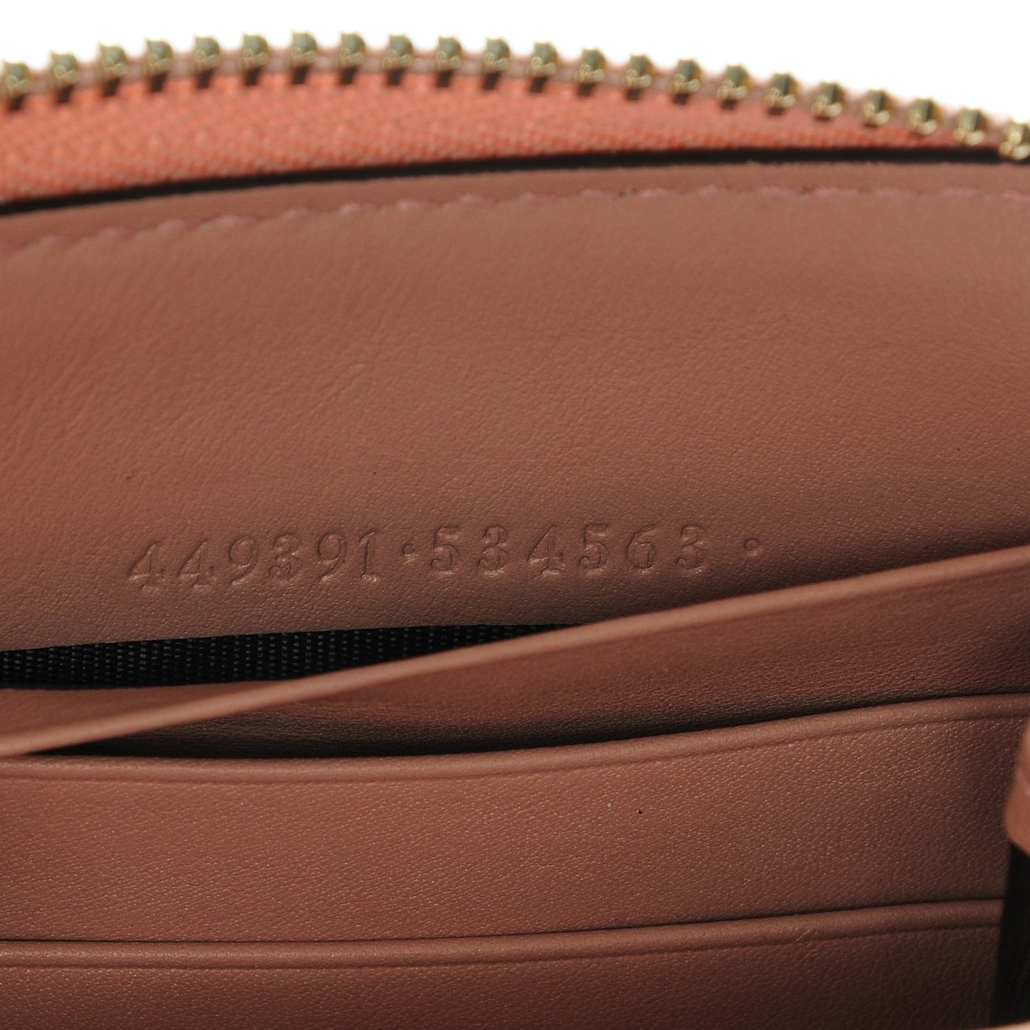 Microguccissima Zip Around Wallet Soft Pink