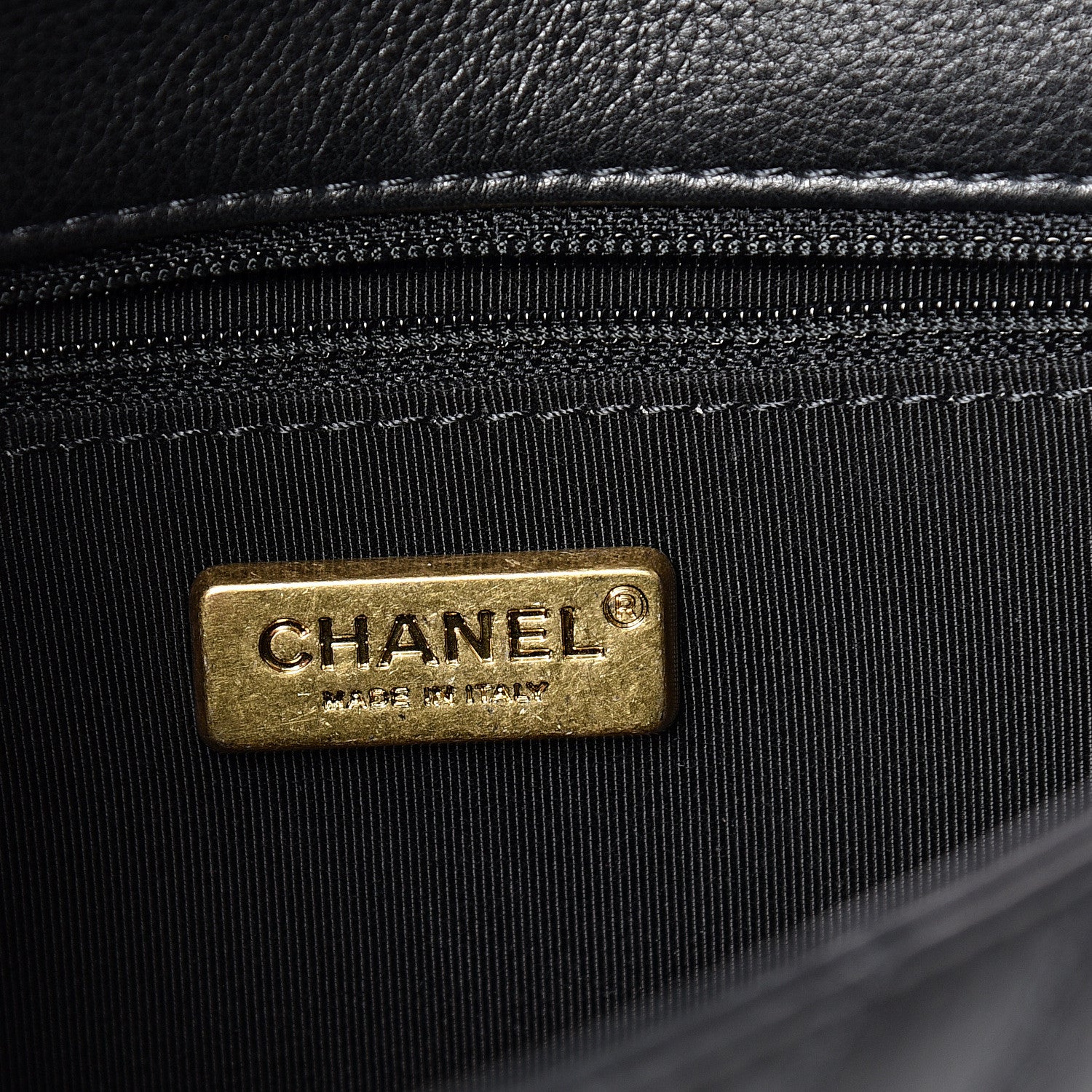 Chanel Calfskin Chevron Quilted Mini Rock The Corner Flap Black 5 of 13