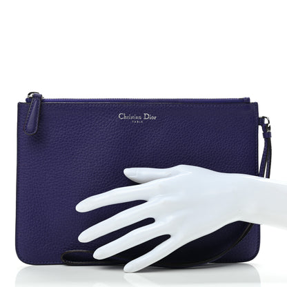 Christian Dior Bullcalf Diorissimo Pouch Purple 2 of 14