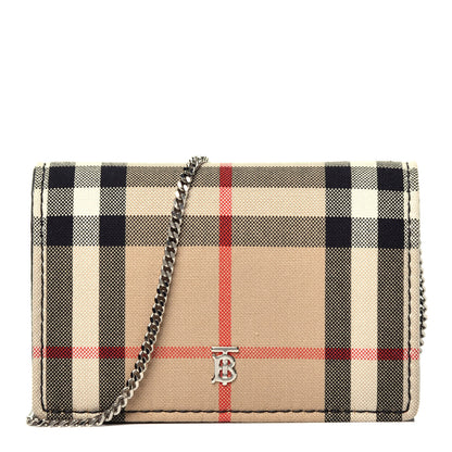 Burberry Vintage Check Jessie TB Crossbody Black 1 of 10