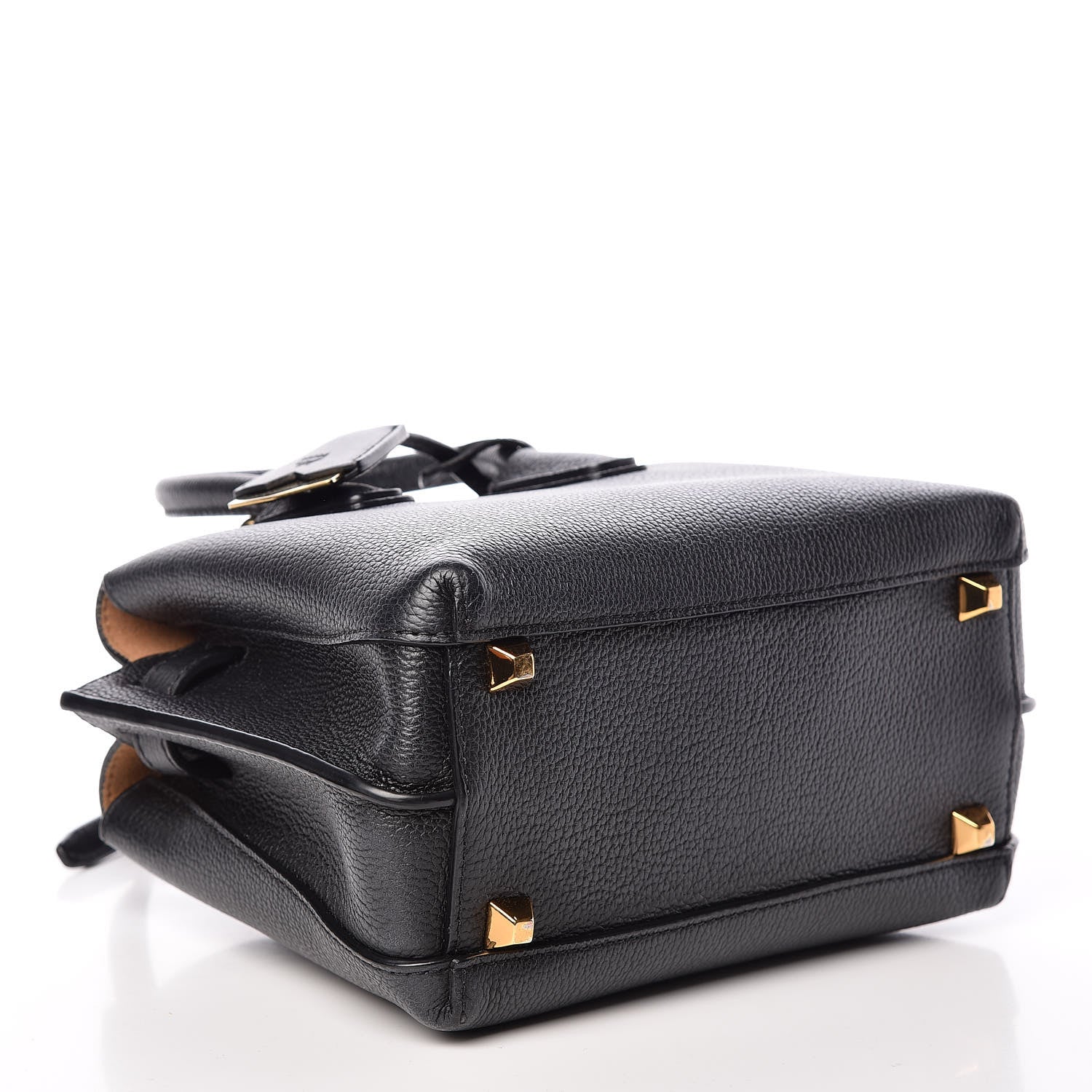 MCM Grained Calfskin Mini Milla Tote Black 4 of 11