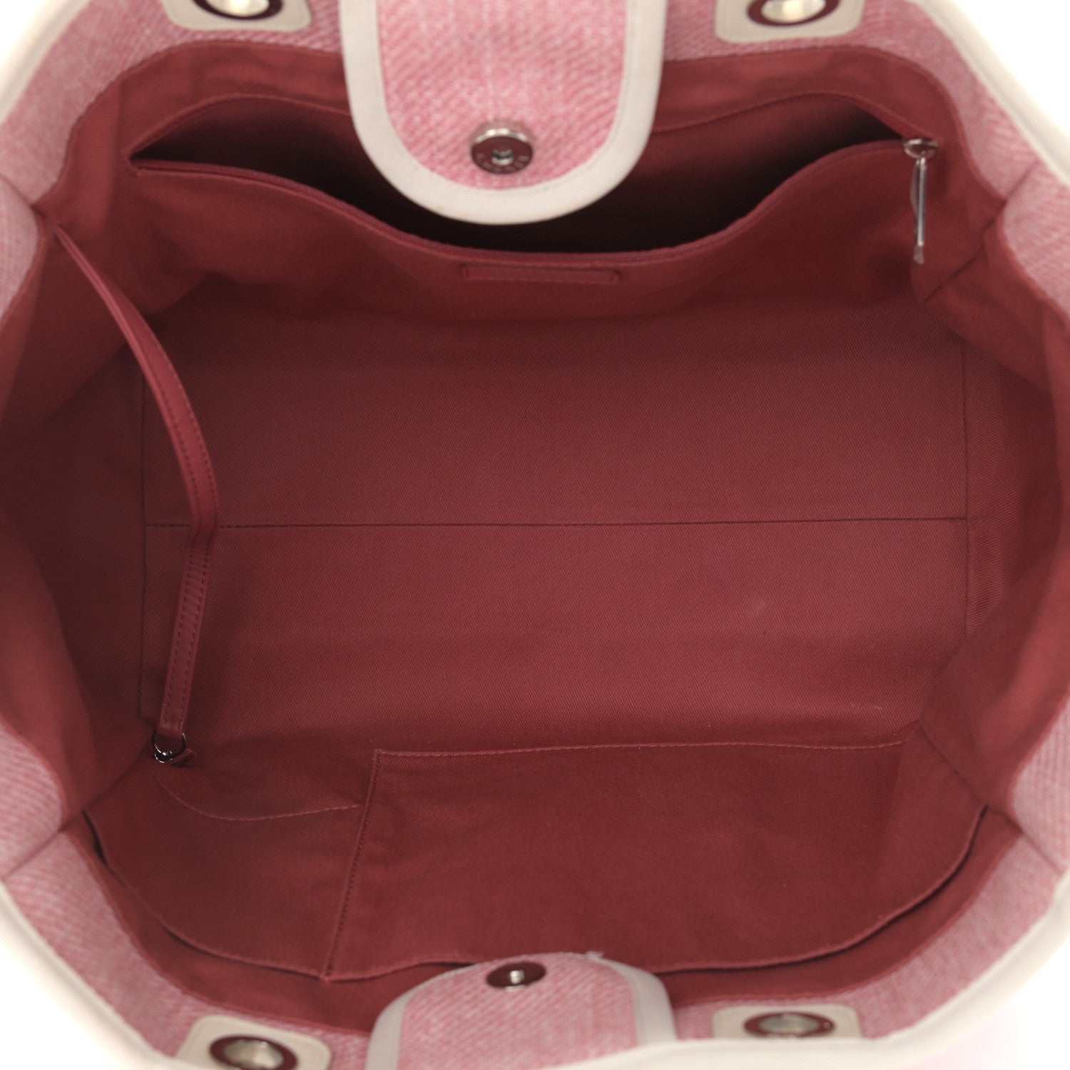 Chanel Canvas Medium Deauville Tote Pink 4 of 17