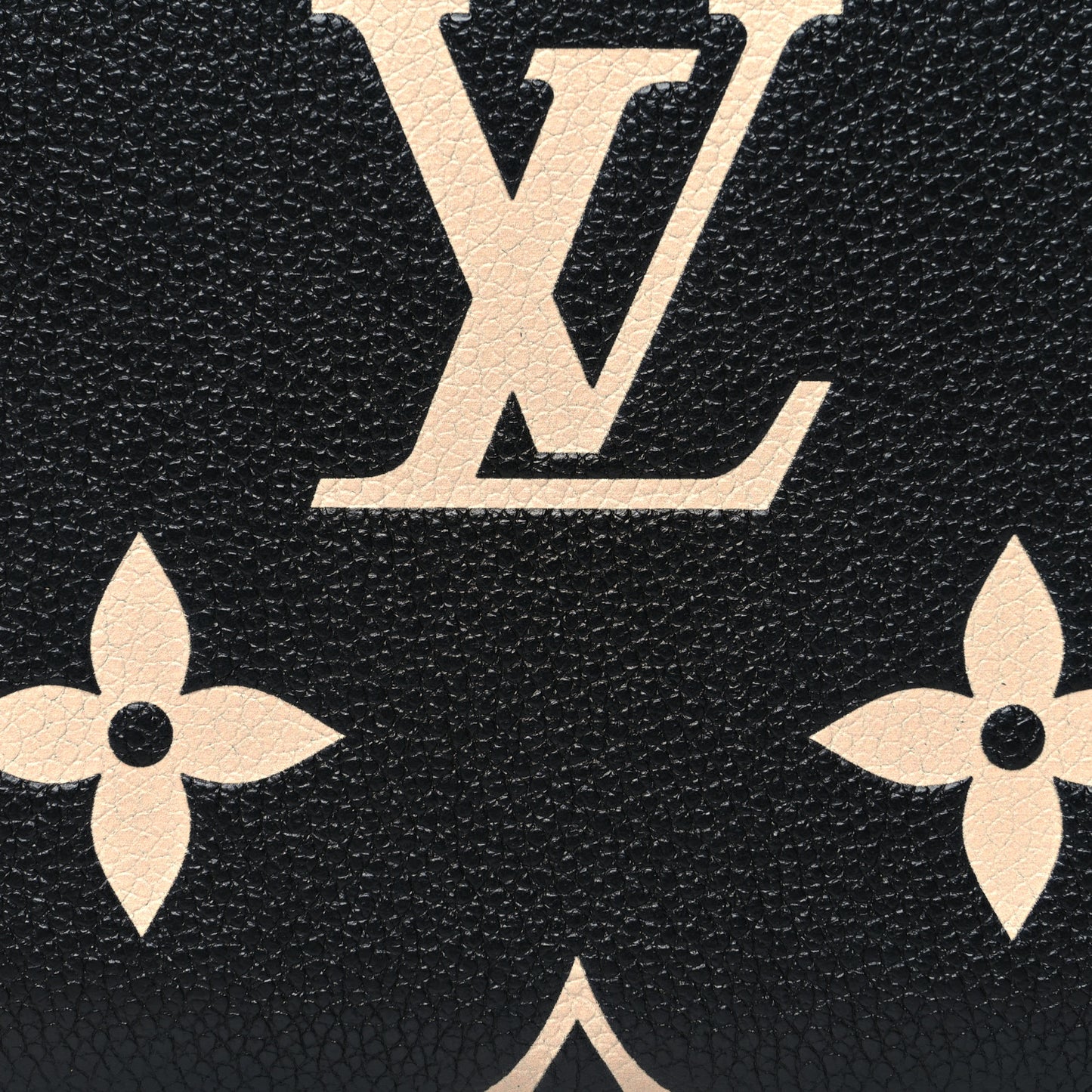 Empreinte Monogram Giant Zippy Wallet Black Beige