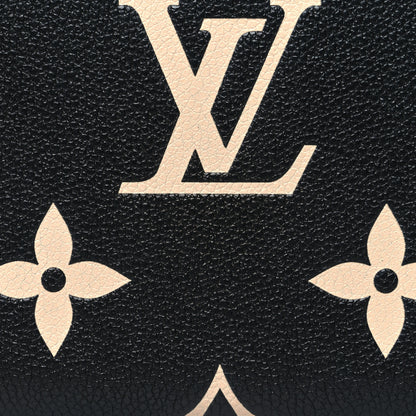 Louis Vuitton Empreinte Monogram Giant Zippy Wallet Black Beige 8 of 9