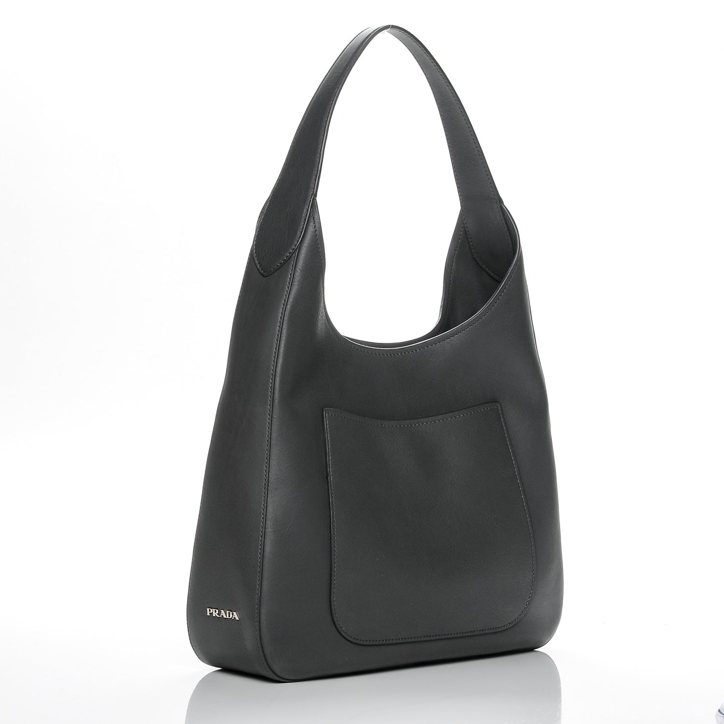 Vitello Corsica Pocket Hobo Bag Mercurio