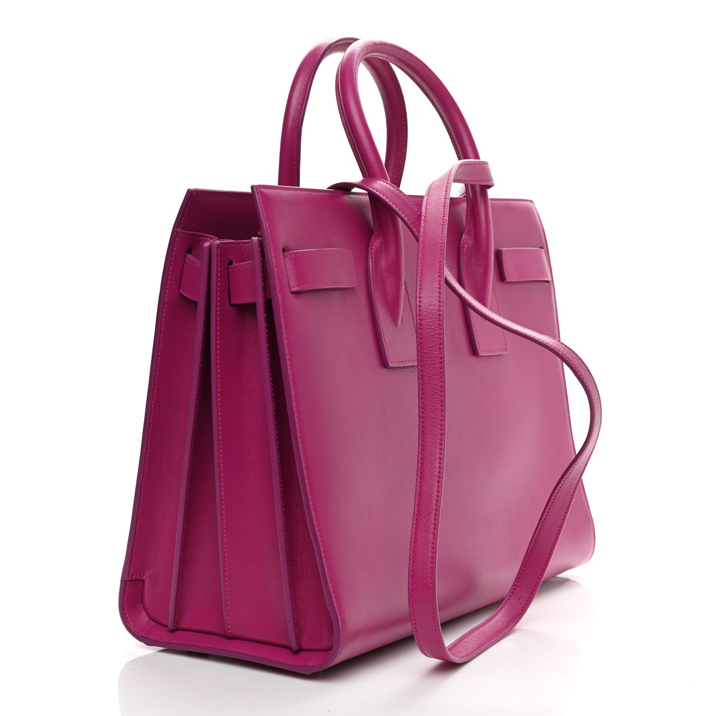 Calfskin Small Sac De Jour Electric Pink