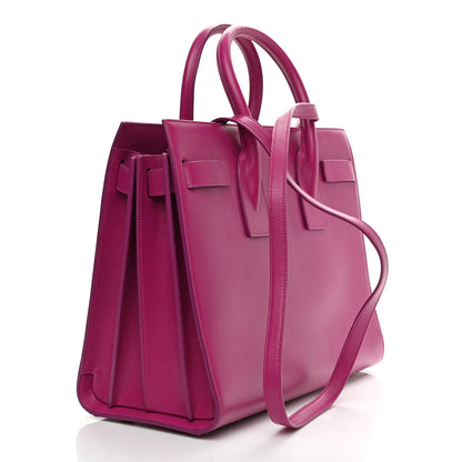 Saint Laurent Calfskin Small Sac De Jour Electric Pink 2 of 8