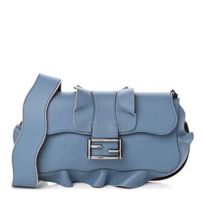 Fendi Calfskin Waves Baguette Blue 1 of 9