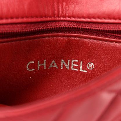 Chanel Lambskin Quilted Flap Waist Belt Bag 75 30 75 30 Red 6 of 12