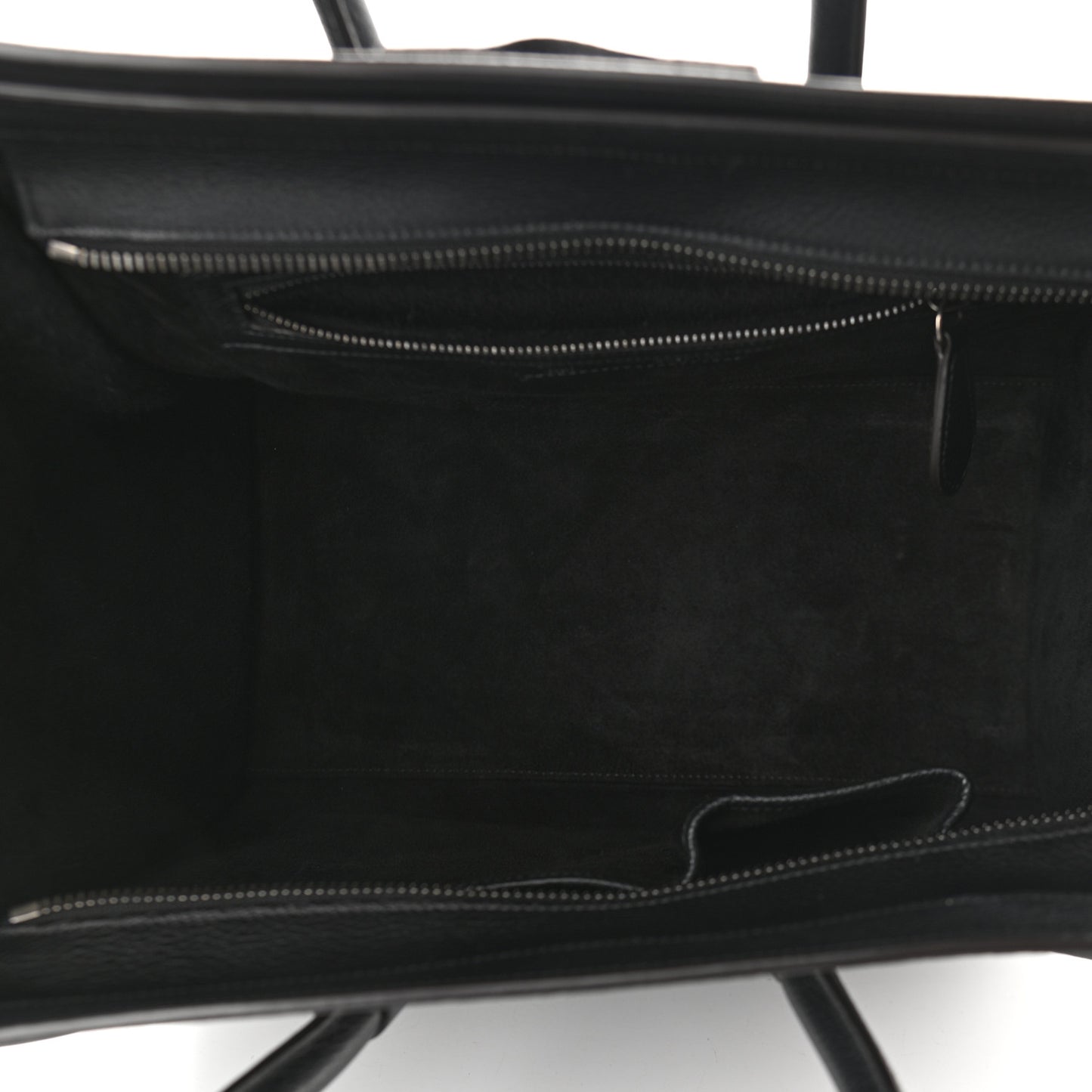 Drummed Calfskin Mini Luggage Black