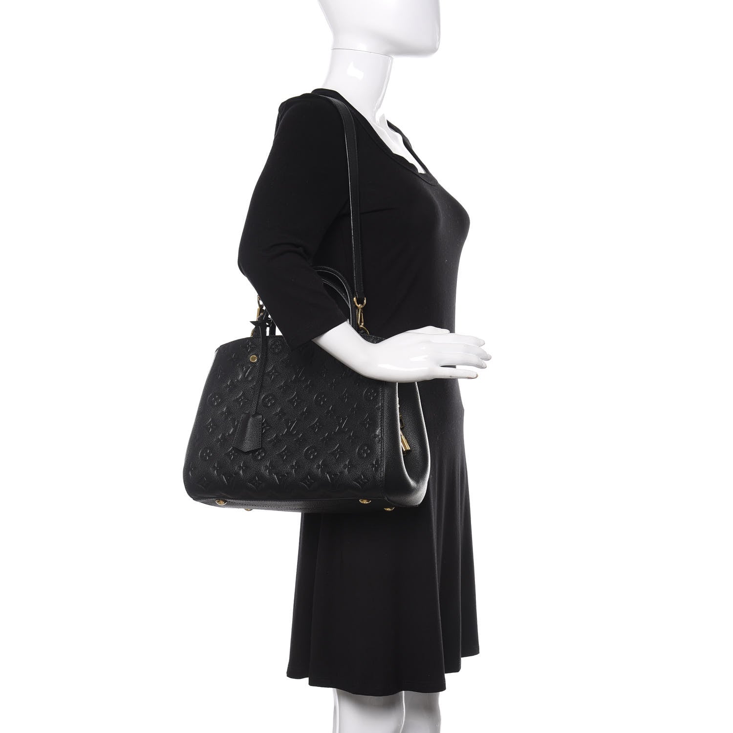 Louis Vuitton Empreinte Montaigne MM Black 2 of 16