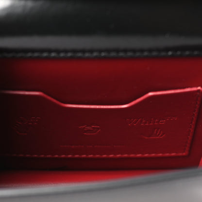 Off-White Glazed Calfskin Jitney 0.7 Not For Sale Crossbody Bag Black 5 of 8