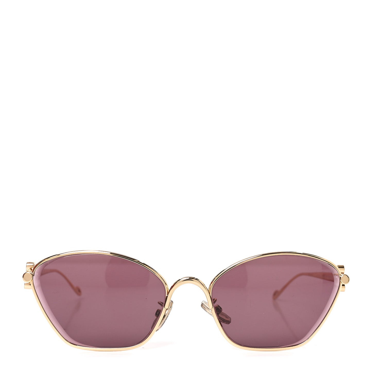 Metal Anagram Hexagonal Sunglasses LW40115U Smoke Moka Gold