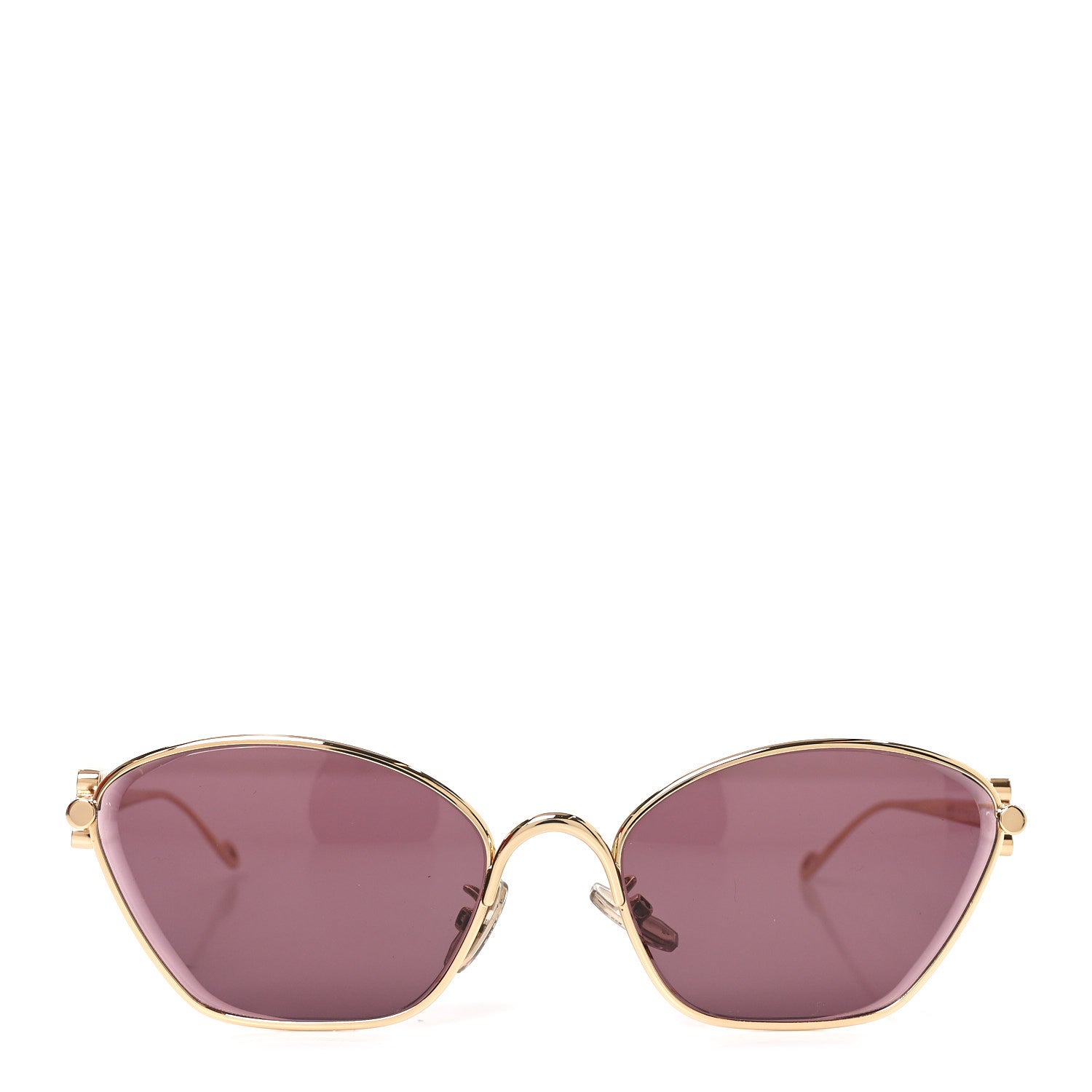 Loewe Metal Anagram Hexagonal Sunglasses LW40115U Smoke Moka Gold 2 of 7