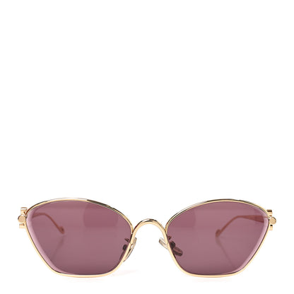 Loewe Metal Anagram Hexagonal Sunglasses LW40115U Smoke Moka Gold 2 of 7