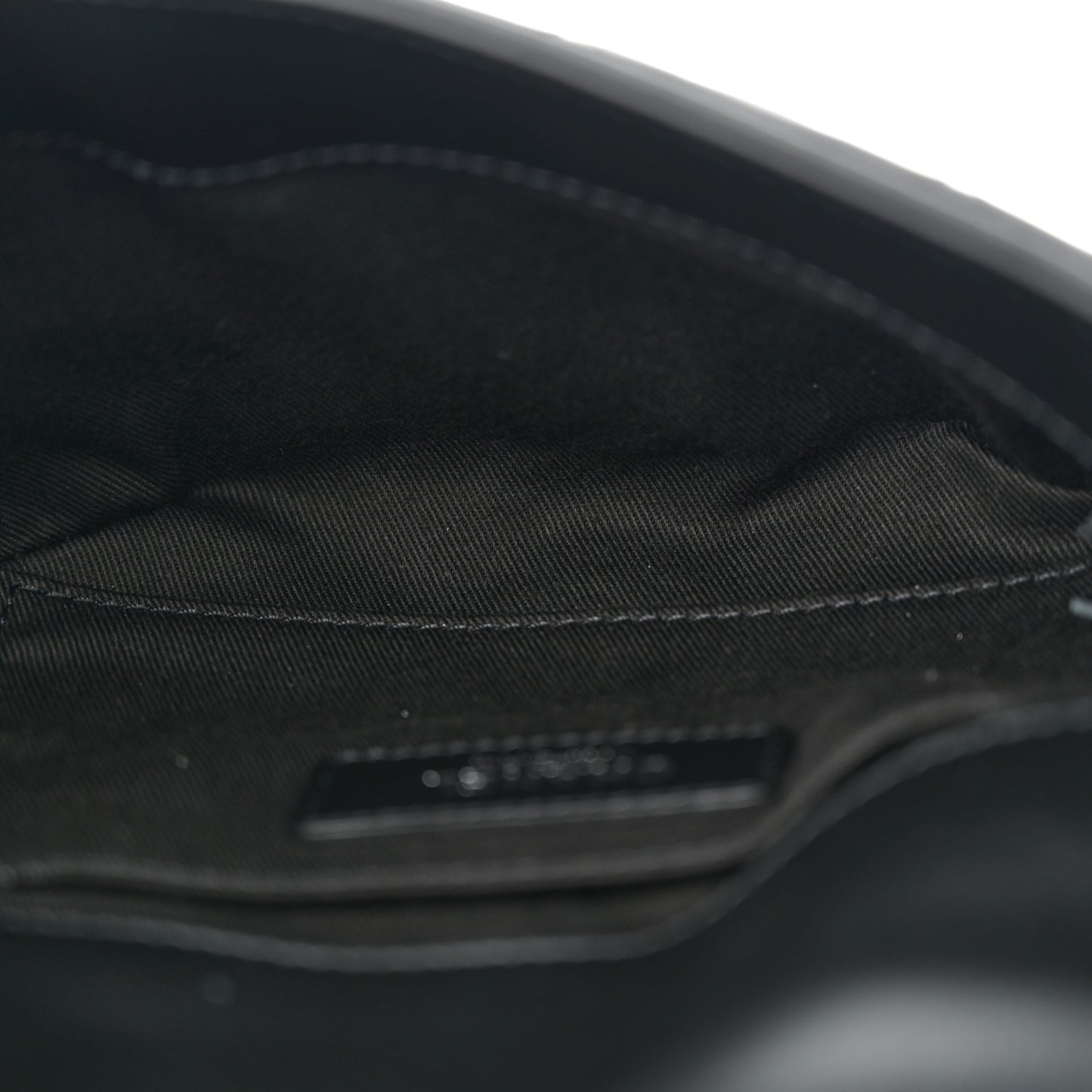 Calfskin Quilted CC Uniform Flap Belt Bag Black