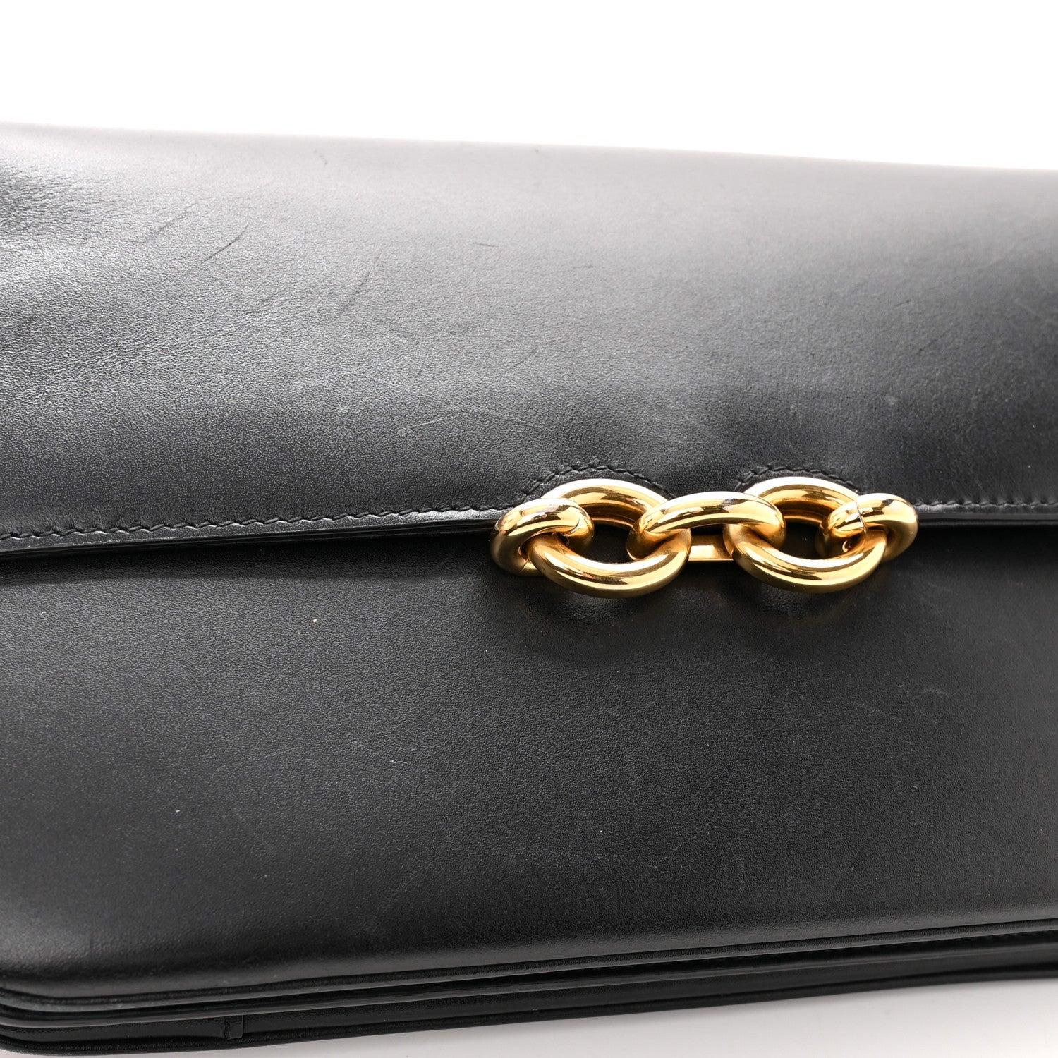 Saint Laurent Smooth Calfskin Le Maillon Satchel Black 14 of 14