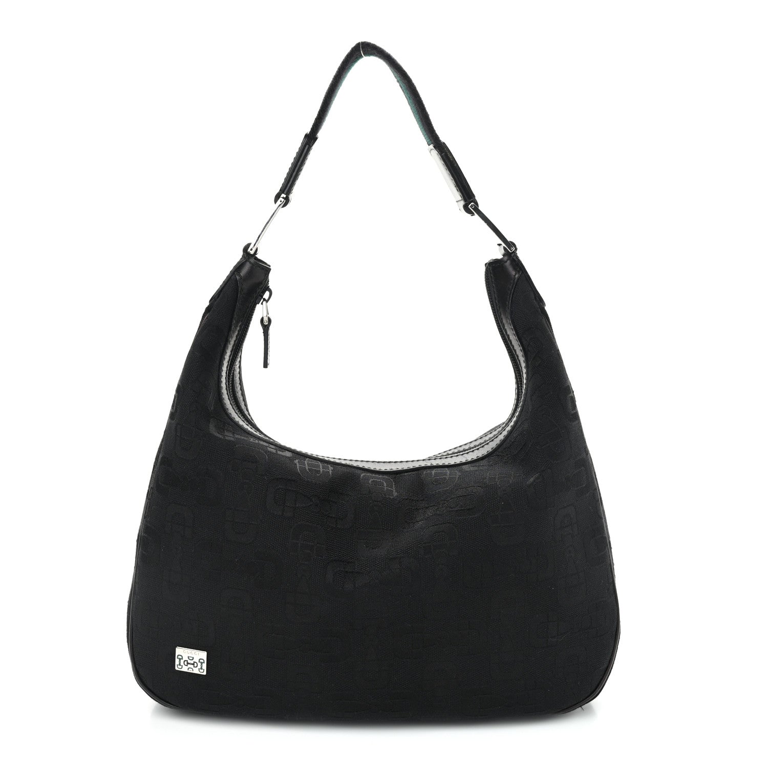 Gucci Canvas Horsebit Hobo Black 1 of 12