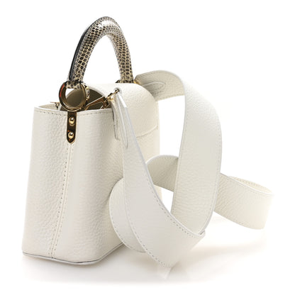Louis Vuitton Taurillon Ayers Capucines Mini White Snow White 3 of 10