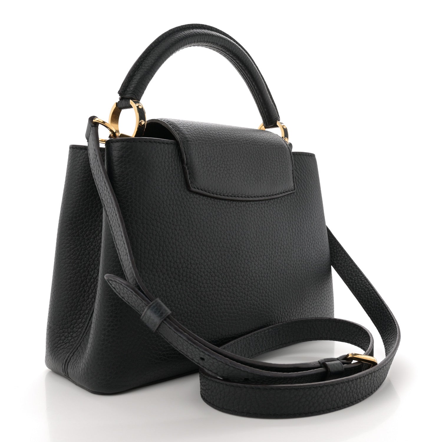 Louis Vuitton Taurillon Capucines BB Black 3 of 12