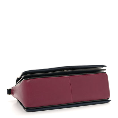 Celine Shiny Smooth Calfskin Medium Frame Shoulder Bag Blue Purple 4 of 15