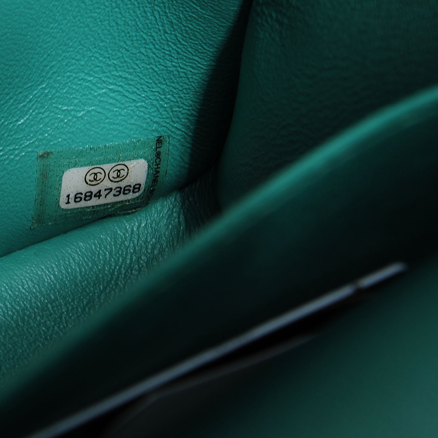 Chanel Patent Jumbo Double Flap Green 9 of 18