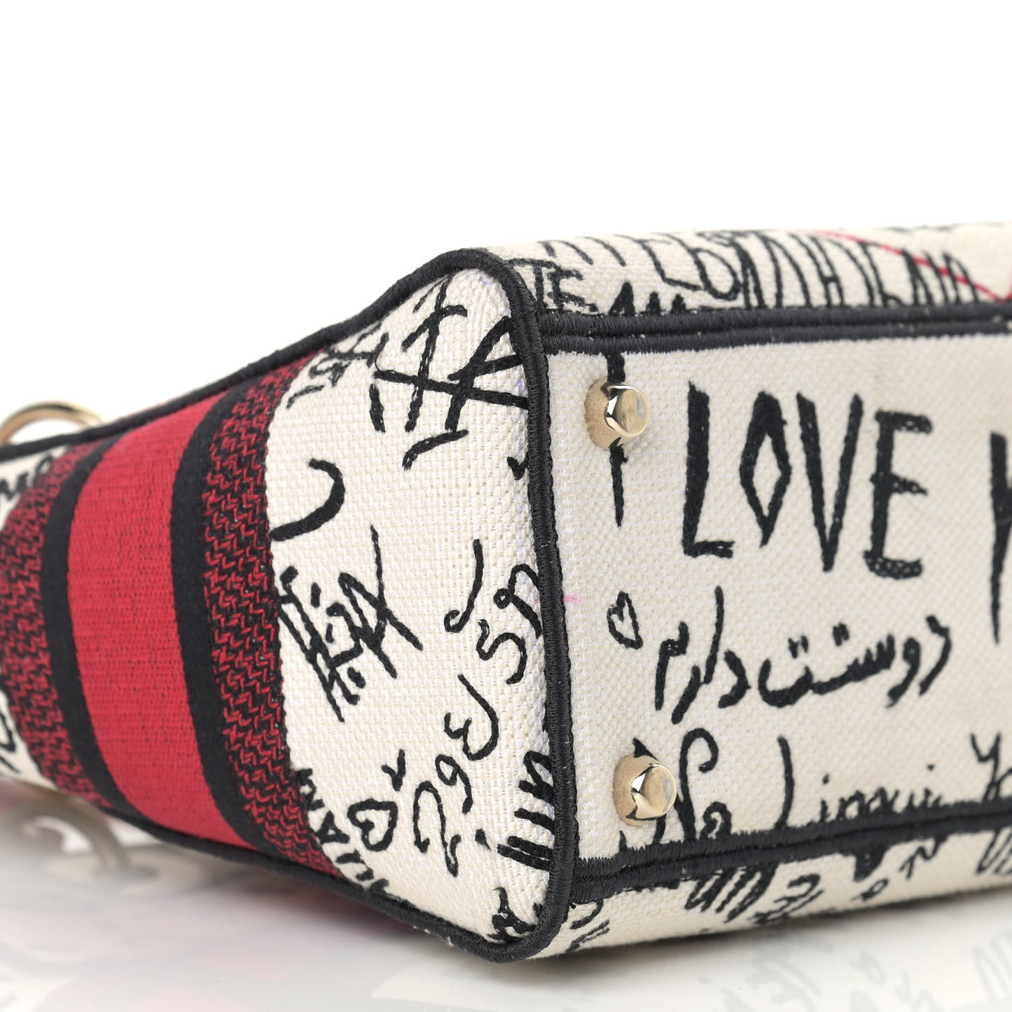 Canvas Medium DiorAmour Graffiti Lady D-Lite Latte