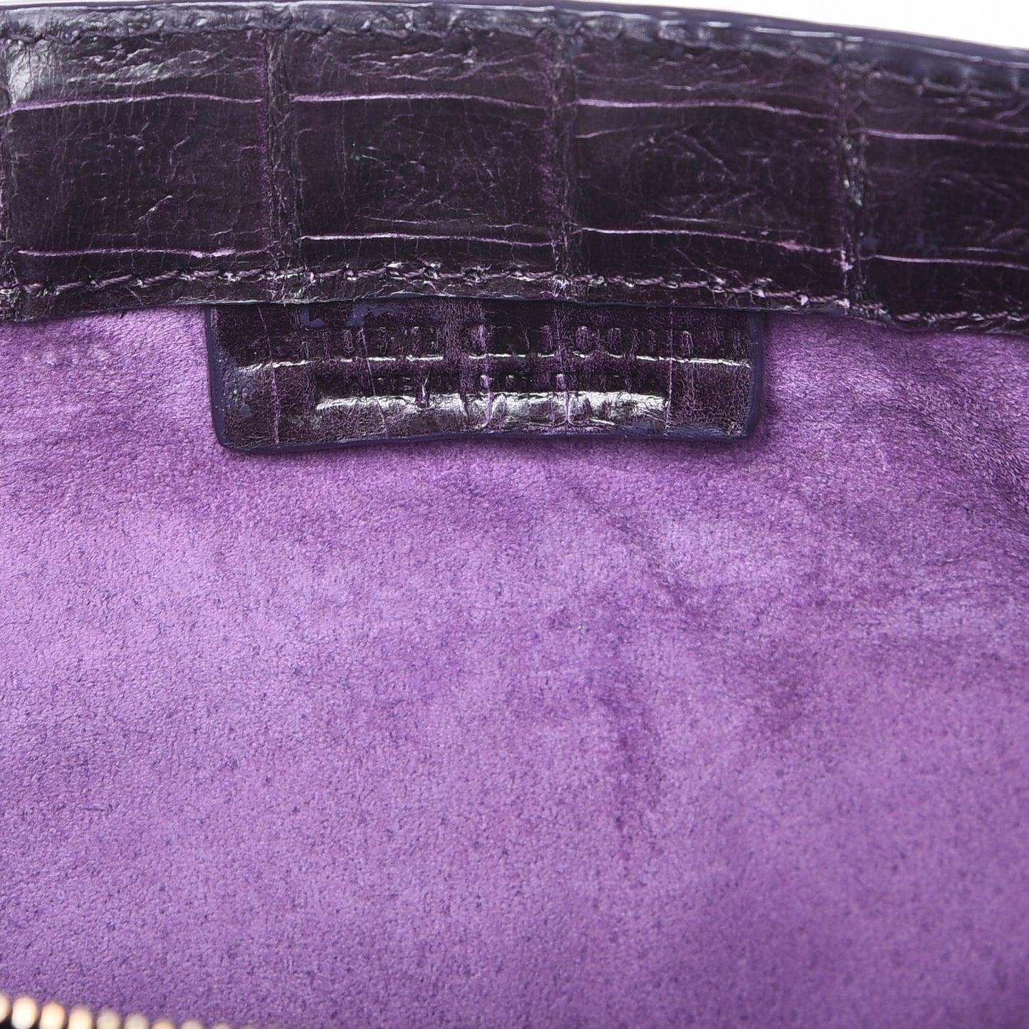 Crocodile Clutch Purple