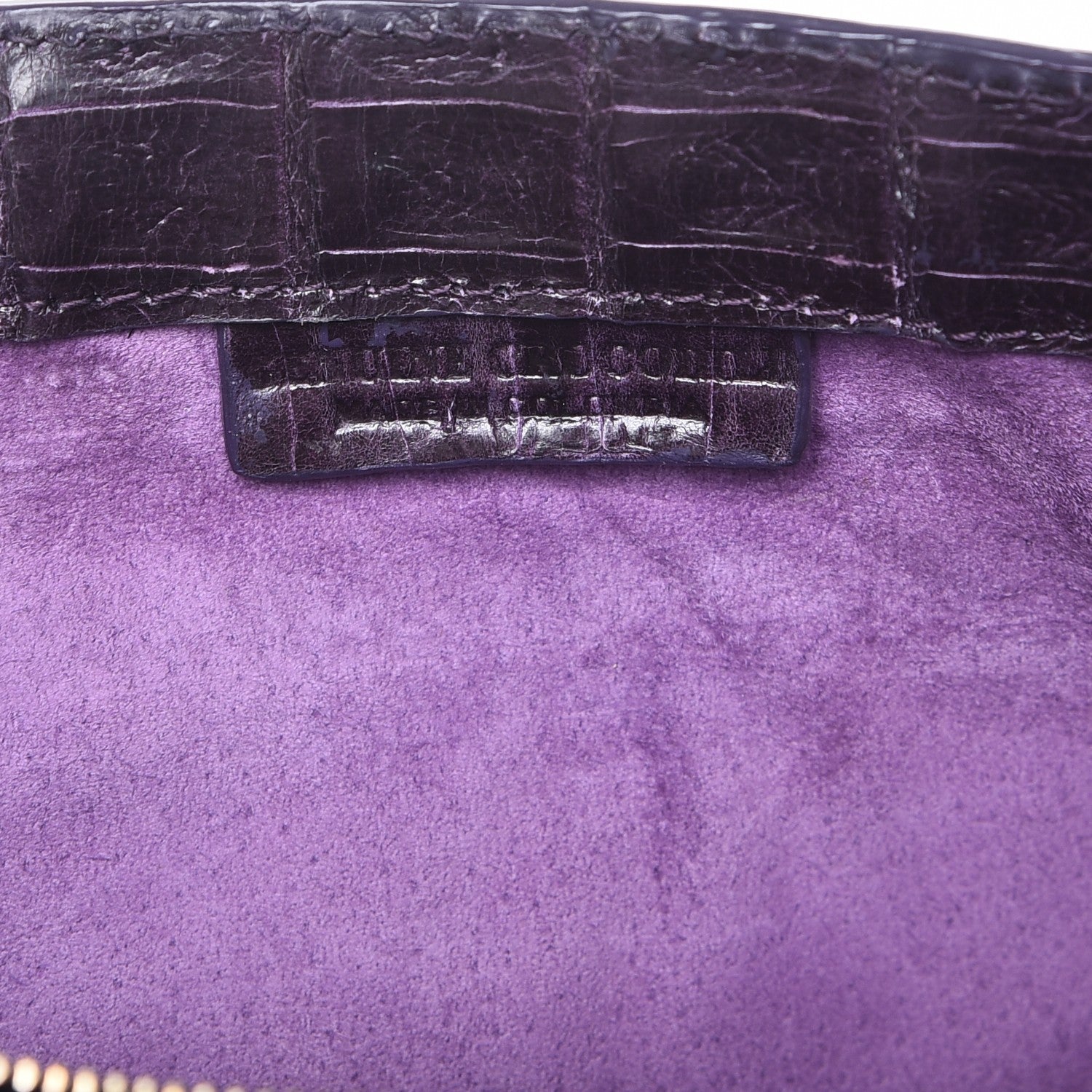 Nancy Gonzalez Crocodile Clutch Purple 8 of 8