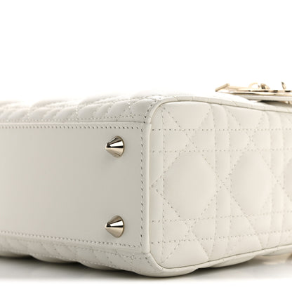 Christian Dior Lambskin Cannage Small Lady Dior White 10 of 10