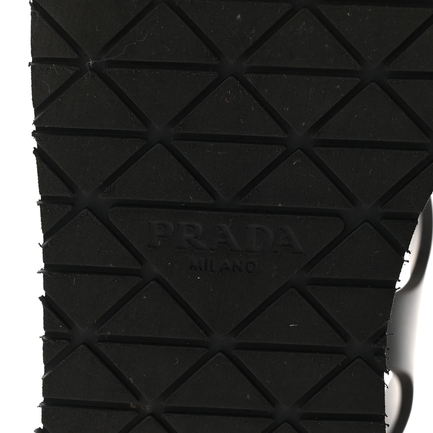 Foam Rubber Cork Triangle Logo Platform Cage Sandals 38 Black