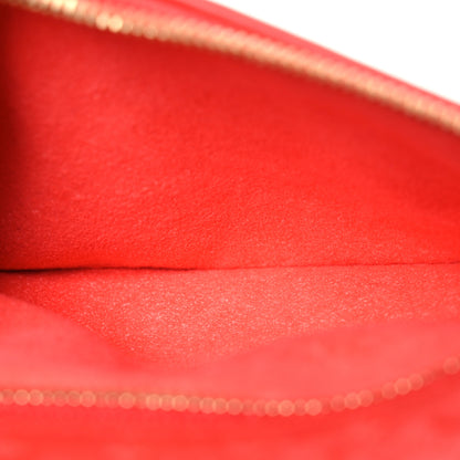 Louis Vuitton Calfskin Nanogram Embossed Loop PM Rouge 6 of 13