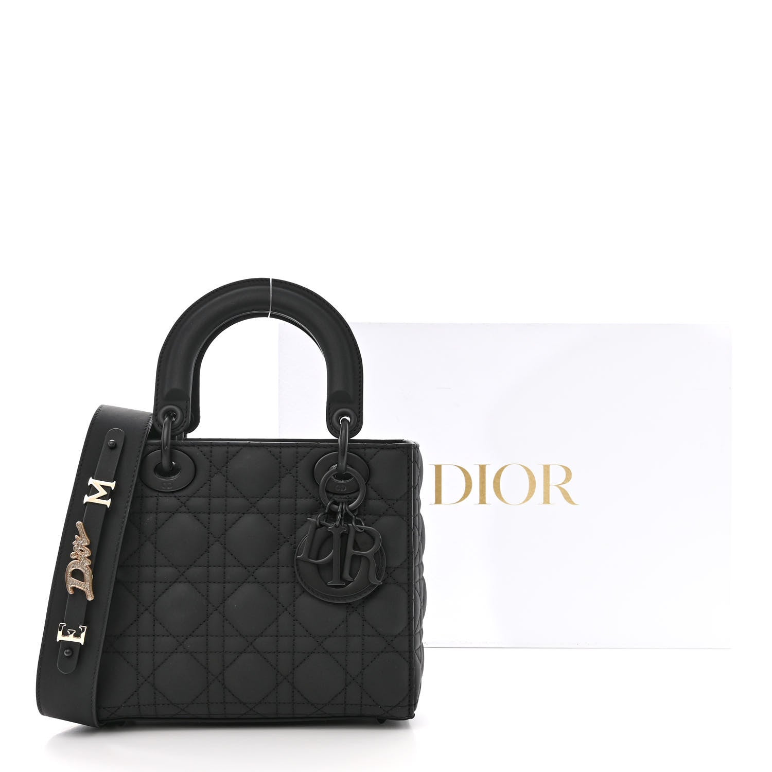 Christian Dior Ultra Matte Calfskin Cannage Small My ABCDior Lady Dior Black 12 of 12