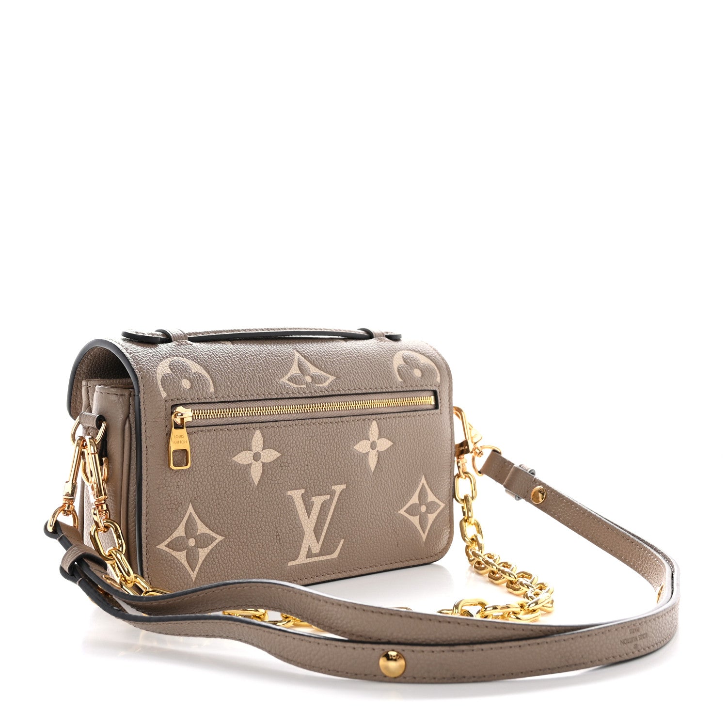 Louis Vuitton Empreinte Monogram Giant Pochette Metis East West Tourterelle Creme 3 of 11