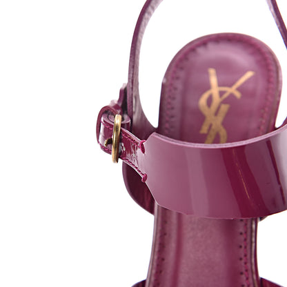 Saint Laurent Patent Tribute Stud Platform Sandals 36.5 Fuchsia 9 of 12