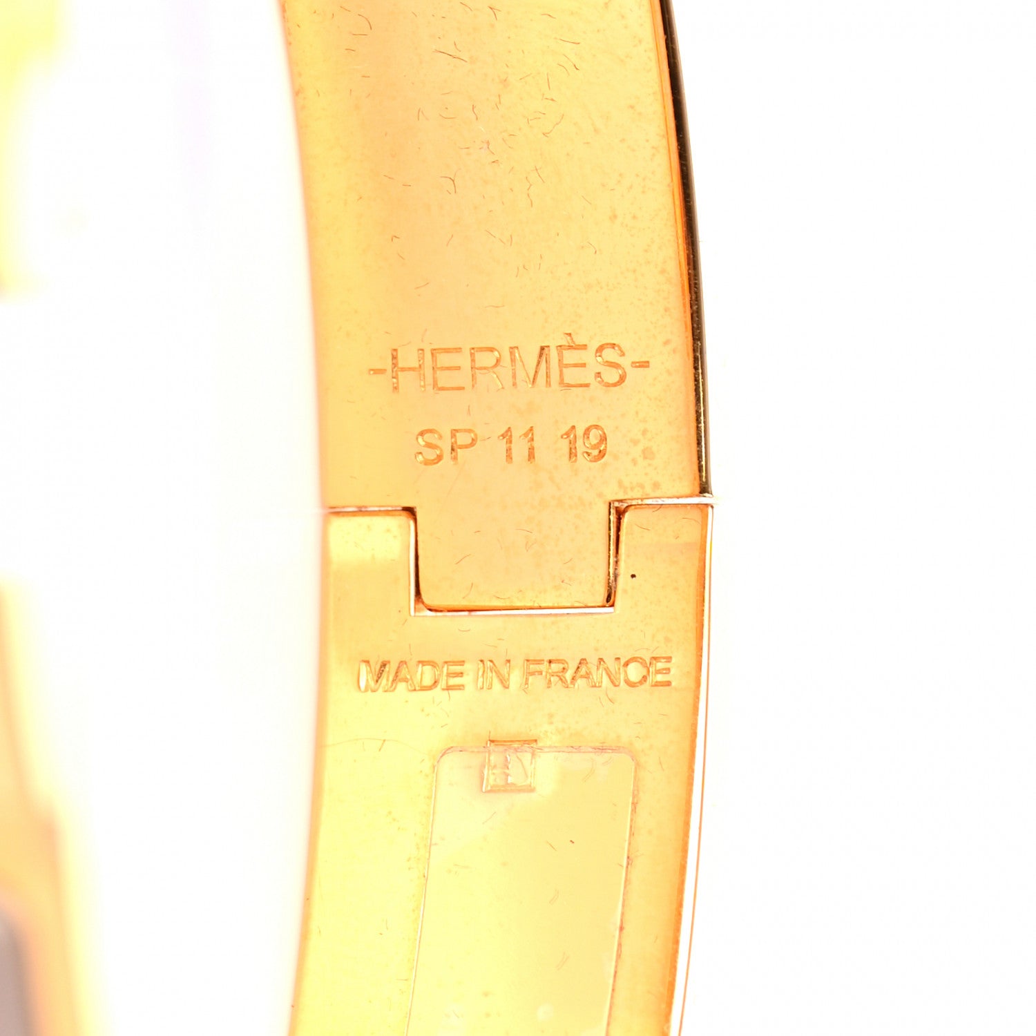 Hermes Enamel Narrow Clic Clac H Bracelet PM Marron Glace 4 of 4