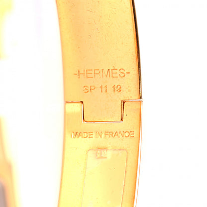 Hermes Enamel Narrow Clic Clac H Bracelet PM Marron Glace 4 of 4
