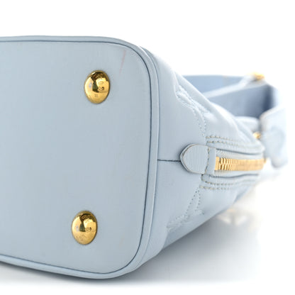 Louis Vuitton Calfskin Bubblegram Alma BB Ice Blue 9 of 12