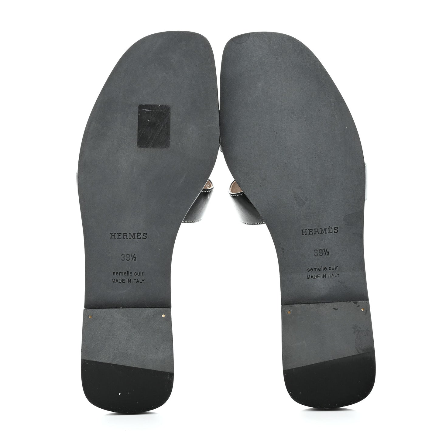 Box Calfskin Oran Sandals 39.5 Black